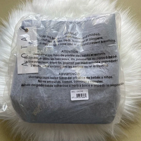 New Aota Elena Vegan Leather Croc Embossed Crossbody Bucket Bag Black - Picture 10 of 12